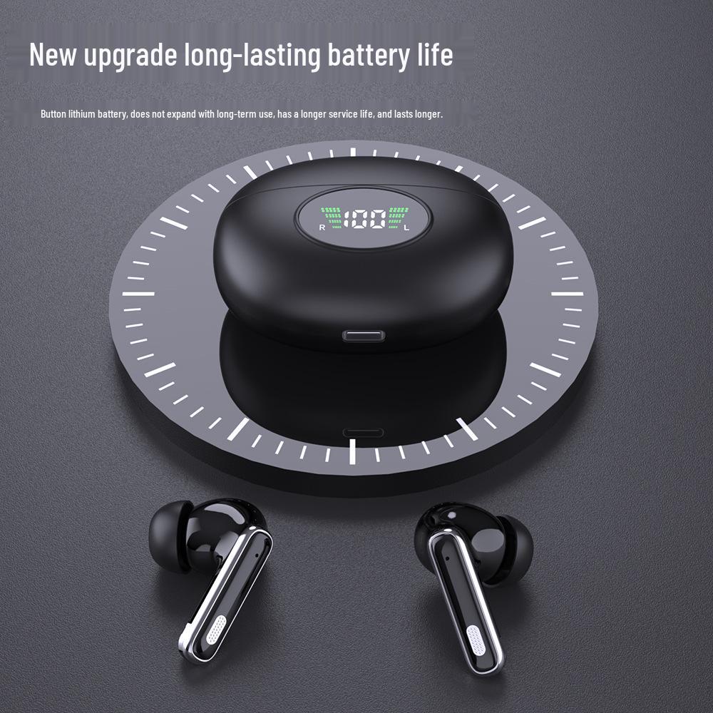 Cross-border Wireless Bluetooth In-ear Headphones with ANC, Digital Display & Long-lasting Battery Life for Sports