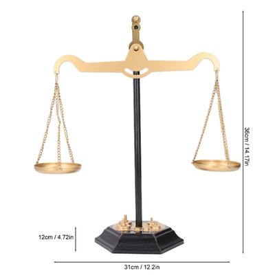 Balance Scale Decor Stress Relief Retro Desktop Iron Scales Of Justice Ornament For Home Decor