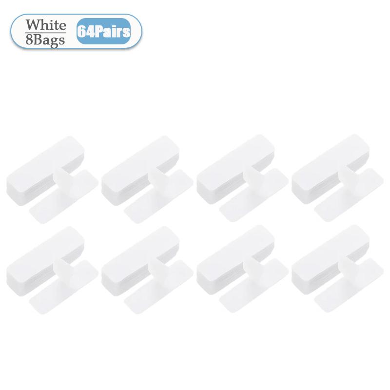 1-40Bags Velcro Double-Sided Self-Adhesive Fastening Tape Nylon Sticker Hook Loop Fastener Tape for Home Carpet Anti Slip Mat
