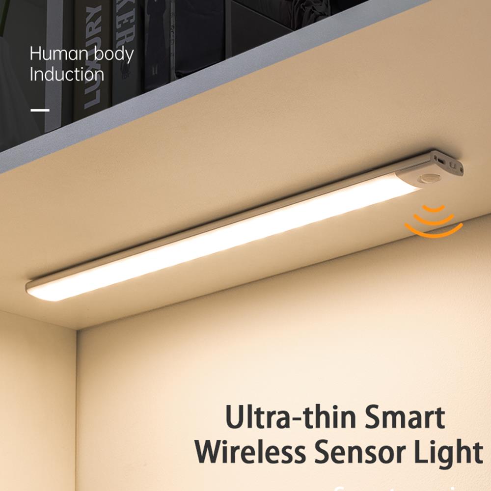 Night Light Motion Sensor Lights USB LED Wireless Under Cabinet Light For Kitchen Cabinet Bedroom Wardrobe Interior night lights