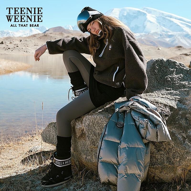 

Teenie Weenie Women s Bear Half-Zip Stand-Collar Sweatshirt S