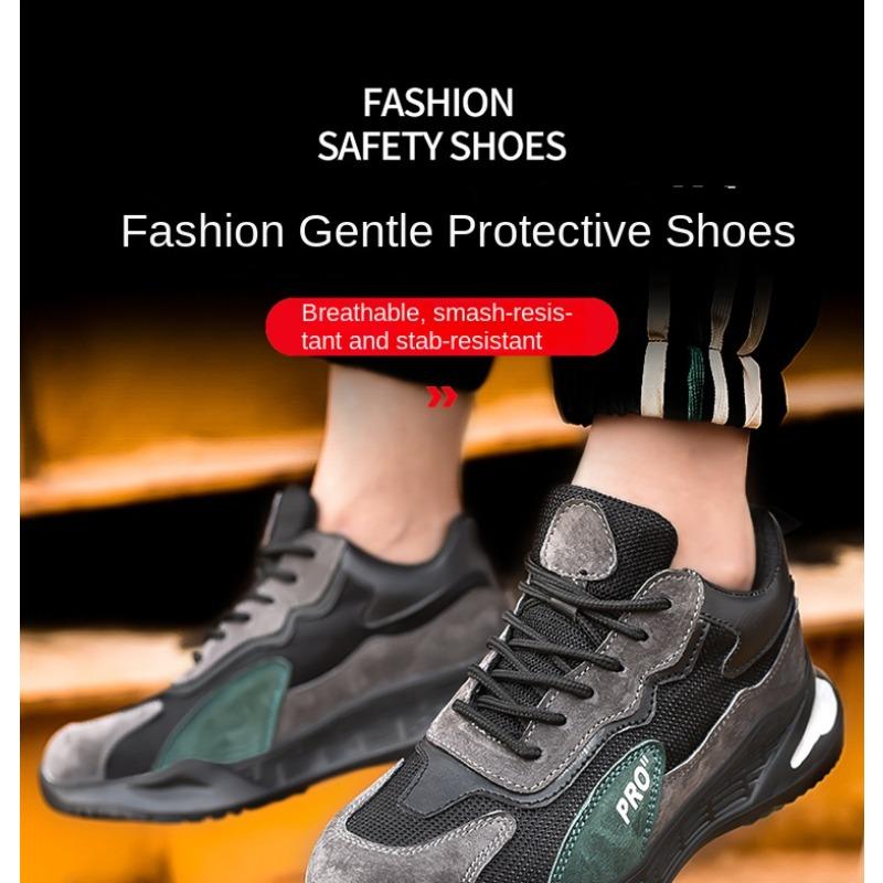 Labor Shoes Steel Bag Head Soft Sole Light Wear-resistant Safe Work Breathable Sports