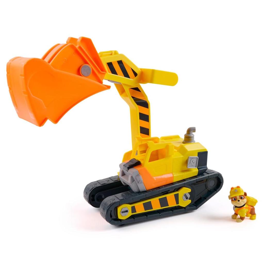 Takara Tomy Paw Patrol Rubble Crew Rubble Rubble Mega Excavator Vehicle & DIY!