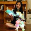 32Cm Colorful Glowing Dolphin Plush Toy Kawaii Luminous Plush Dolls Stuffed Doll With Led Light Cute Gift For Kids Girls