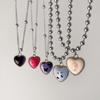 Colorful Butterfly Rabbit Collar Chain Cute Heart Pendant Necklace for Girls Sweet Heart Clavicle Chain Jewelry Women