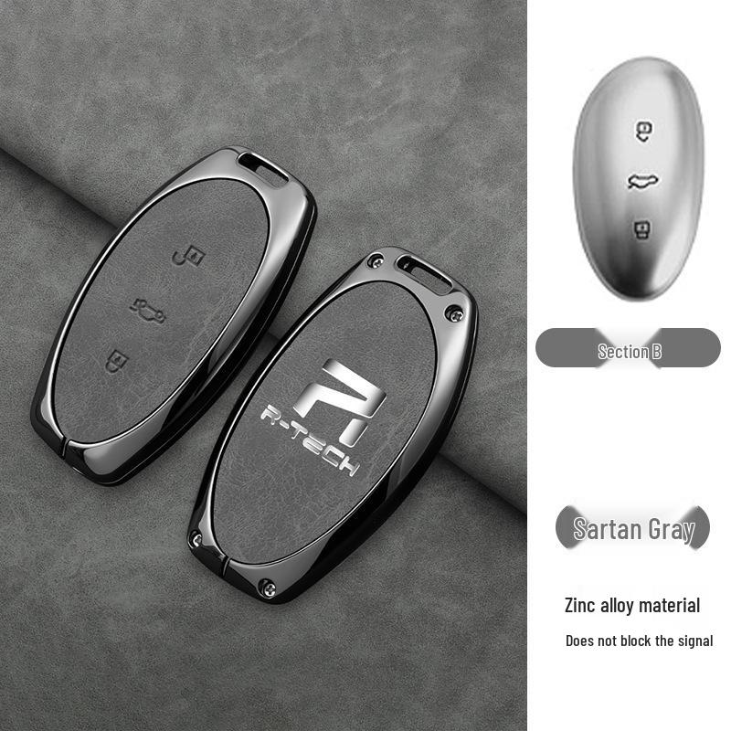 Roewe R7/F7 2023 Premium Schlüsselhülle - Fernbedienungsschale & Schnalle für 22 Modell