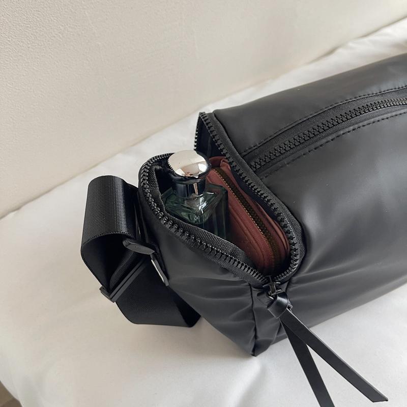 Striped Water-resistant Pillow Bag Women's Shoulder Crossbody Bag