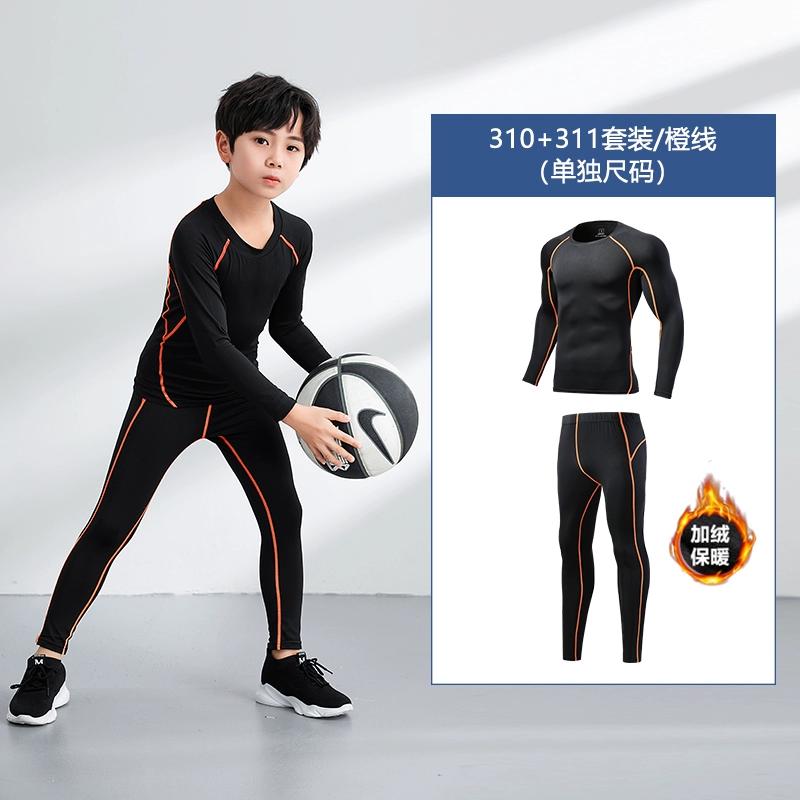 Παιδικό κολάν μπάσκετ ρούχα προπόνησης Παιδικό φθινοπωρινό και χειμερινό ποδοσφαιρικό παντελόνι Αθλητικό σετ ρούχων γυμναστικής που στεγνώνει γρήγορα για τρέξιμο