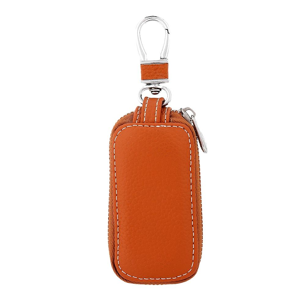 Universal PU Leather Car Remote Key Fob Bag Smart Key Holder Case (Brown)