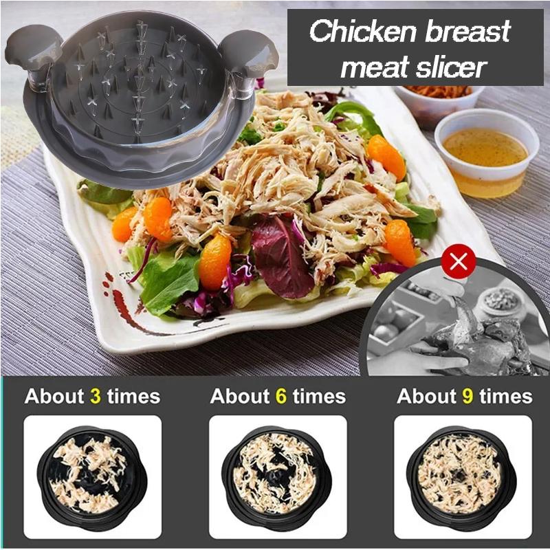 Chicken Chopper Chicken Chopper with Transparent Dsplay Cover Non-slip Base Suitable for Dishwasher Meat Shredder