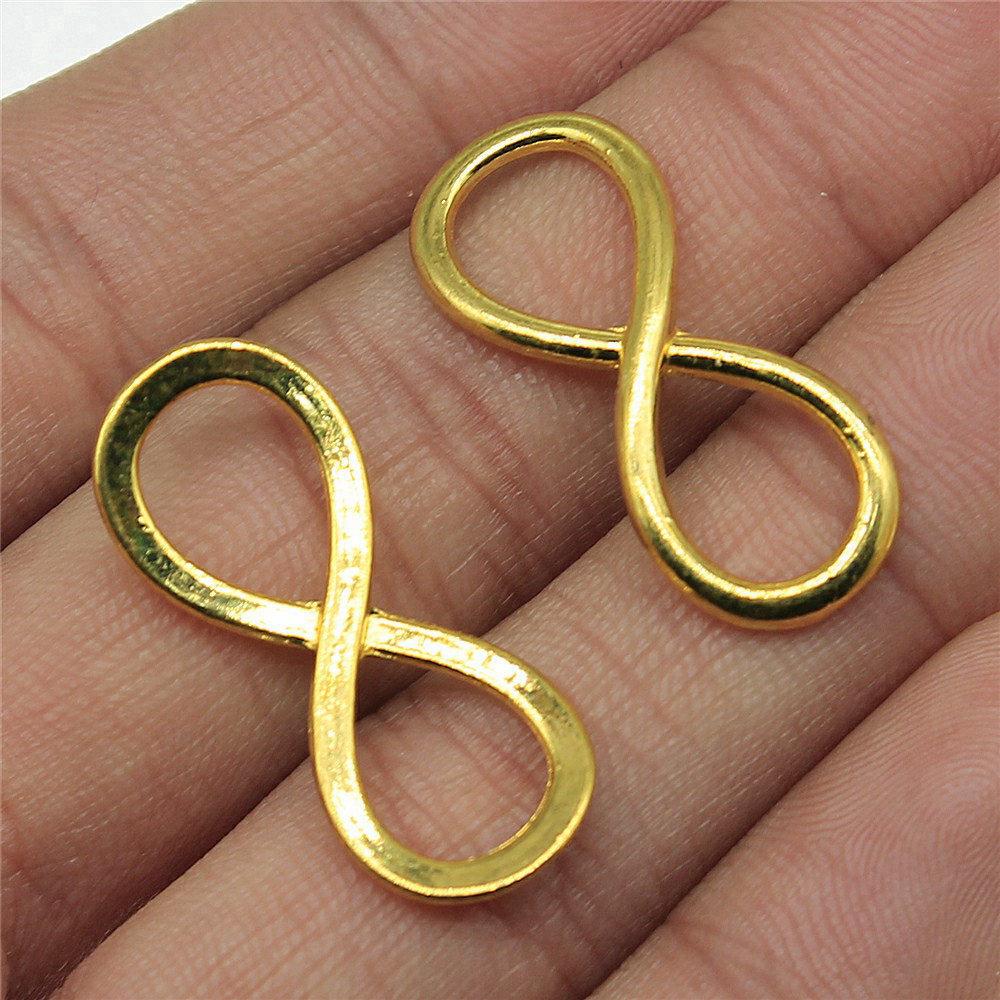 Accessories Parts Infinity Heart Love Connector Minimalist Jewelry Components QA027