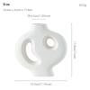 Nordic Simple Irregular White Shape Ceramic Vase Creative Home Dining Table Living Room Bedroom Dry Flower Decor Accessories 1Pc
