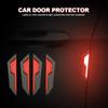 Universal 4PCS Body Sticker Reflective Warning Sticker Decoration Anti-Scratch Modified Door Bumper Strip Car Accessories