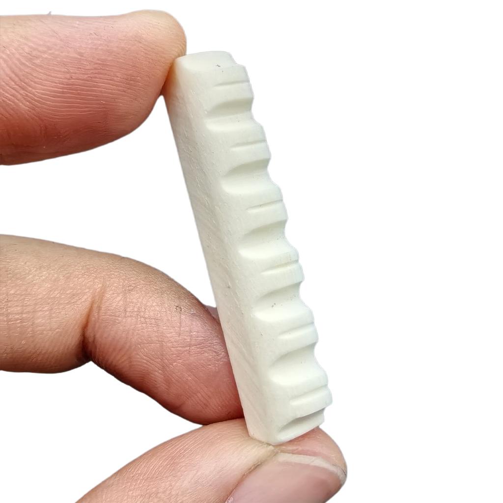 Professional 6 String Guitar Nut Replacement Flat Bottom Acoustic Guitar Slotted Bone Nut Music Instrument Accessory