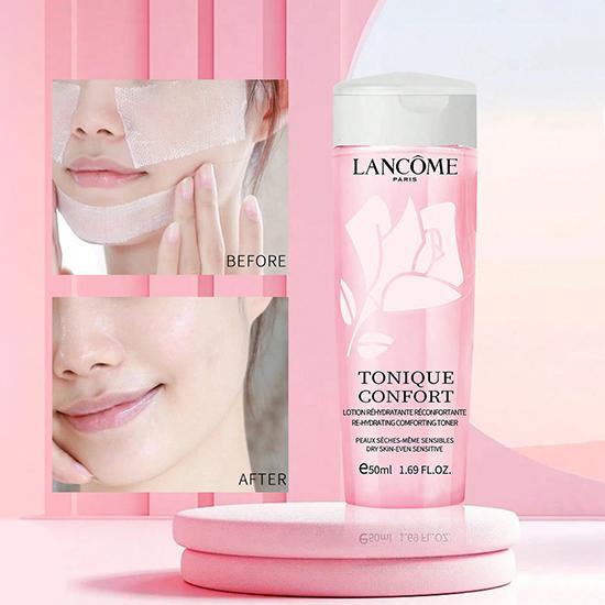 LANCÔME Tonique Confort Re-Hydrating Comforting Toner, Dry Skin-Even Sensitive For Improved Skin Hydration 1.69 FL.OZ./50ML