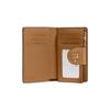 COACH Corner Zip Coated Canvas With Leather Wallet Women's Khaki C0082-IMNLJ