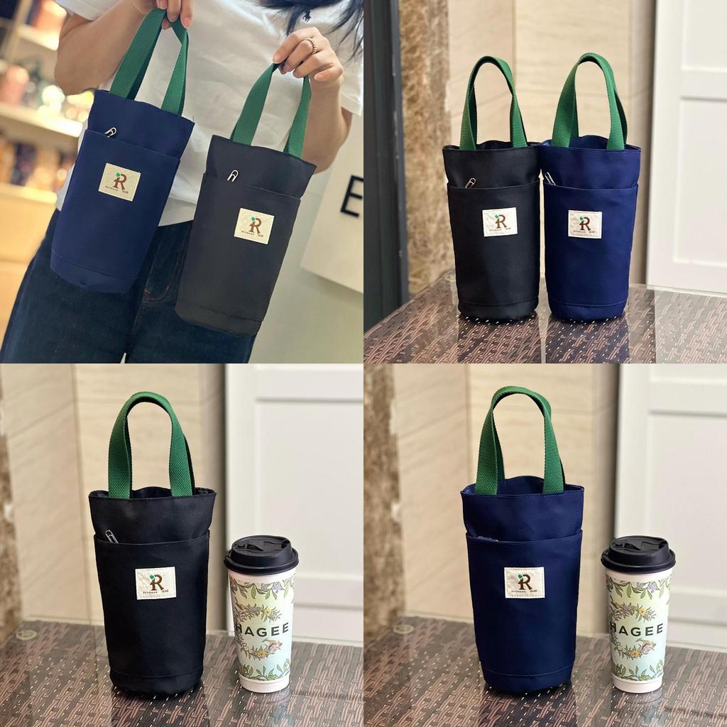 Canvas-Flaschentasche mit verdicktem Griff für den täglichen Gebrauch und isolierte Getränke