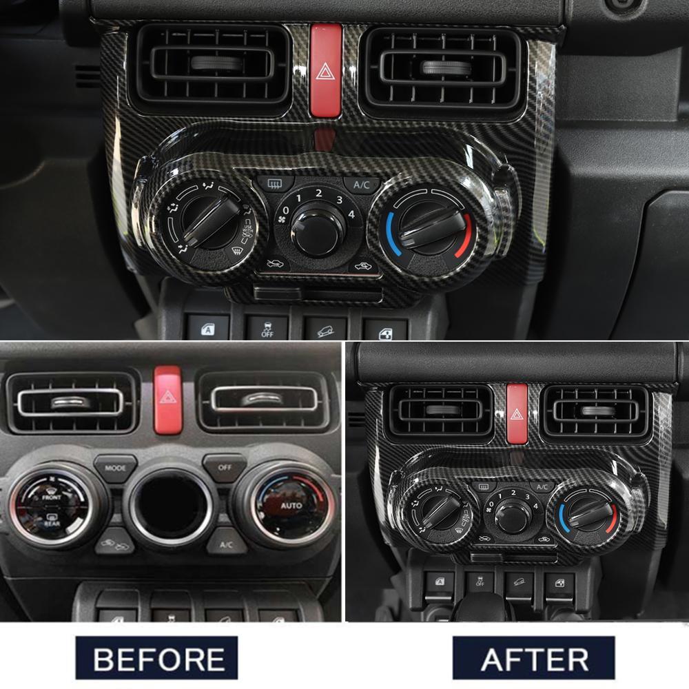 Manual Car Air Conditioning Central Control Panel Decoration for Suzuki Jimny JB64 JB74 -2023 Interior Mouldings