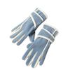 Fleece-Lined Riding Gloves Women Windproof Touch Screen Gloves Warm Autumn Winter Gloves with Adjustable Strap for Outdoor Hiking Daily Outings