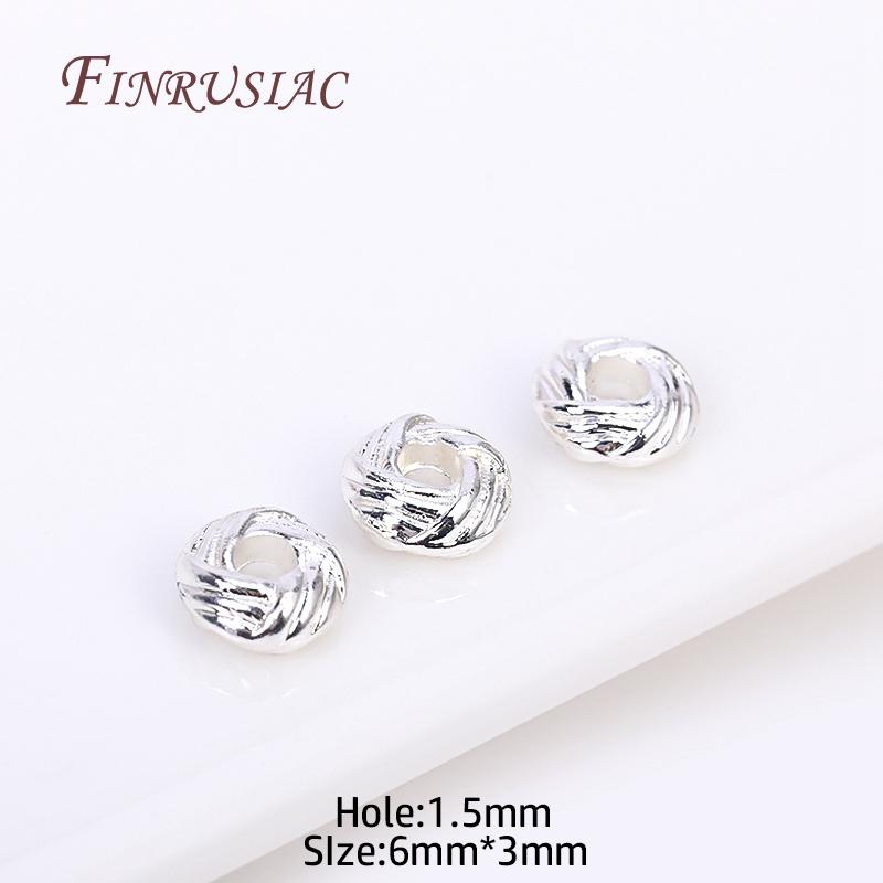 Jewelry Making Beads Accessories 14k/18k/Rhodium Plated Metal Separator Beads For DIY Make Beading Jewellery Findings Wholesale