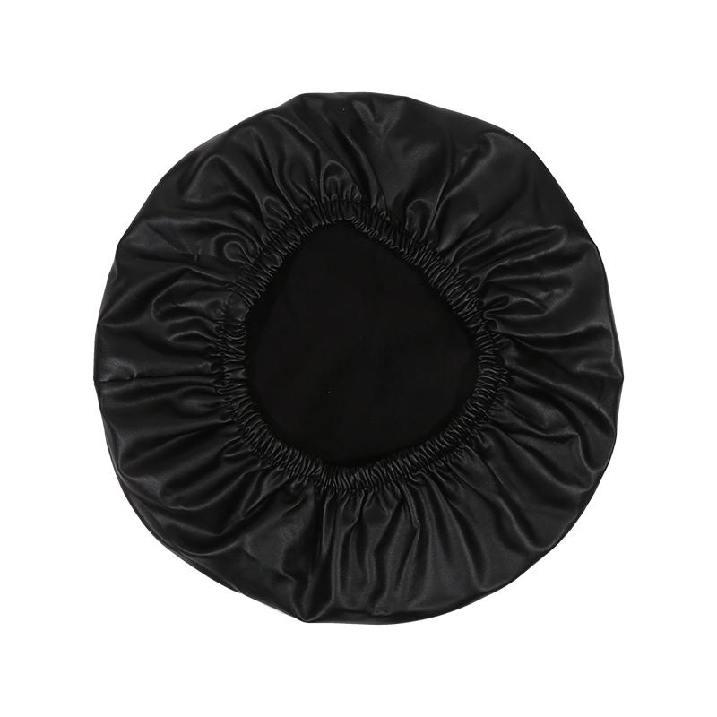 

Чехол для круглого стула из искусственной кожи, водонепроницаемый, пылезащитный, для сиденья, для барного стула, для домашнего ресторана, для банкета в отеле чёрный