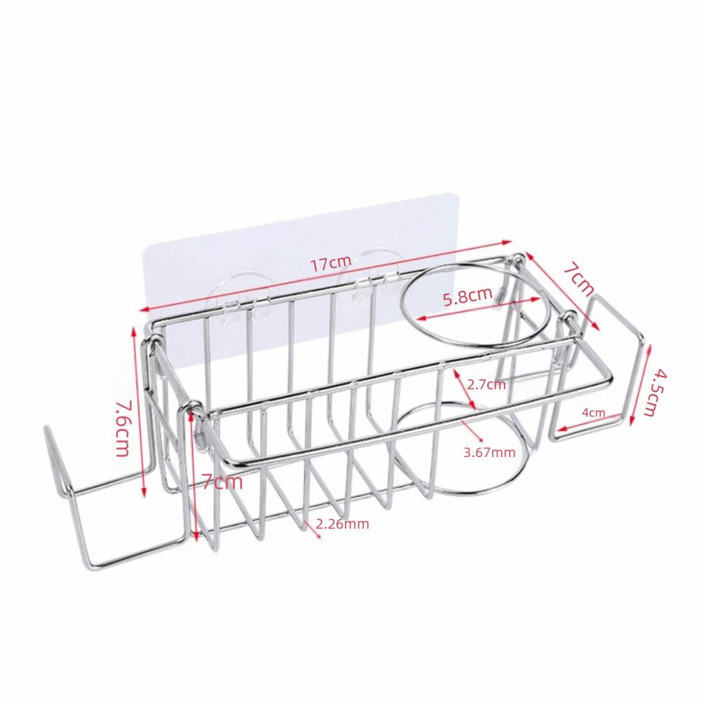 Rust Resistant Sponge Holder Stainless Steel Kitchen Drying Rack Sink Organizer  Kitchen Sink