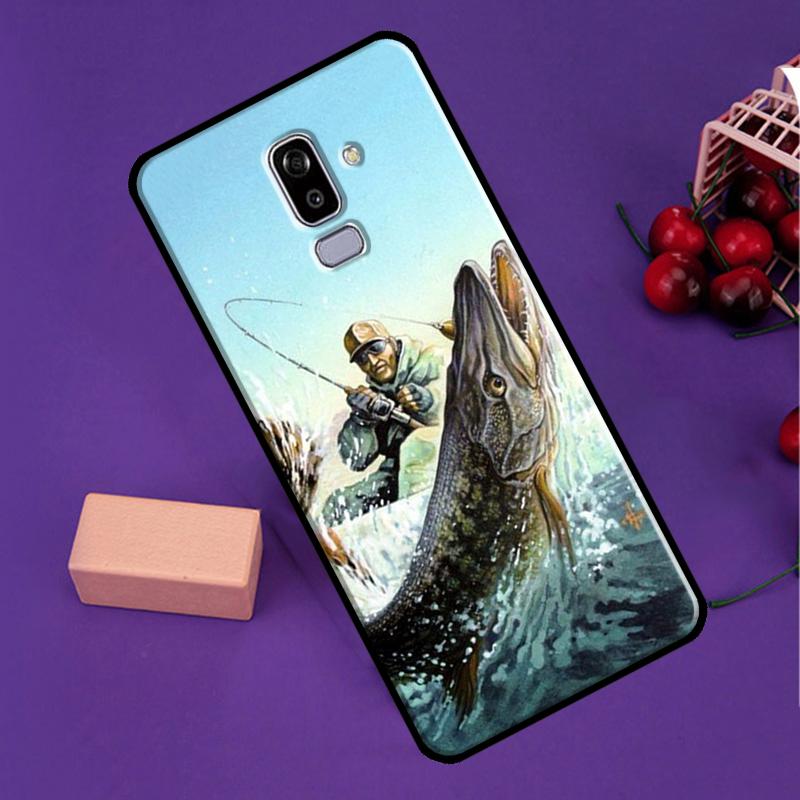 Fishing Painting For Samsung Galaxy M14 M34 M54 M56 M36 M16 M31 M11 M13 M53 M12 M32 M52 M35 M55 M15 M06 Case