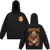 INSANE Duck Hoodie Funny Angry Duck Cartoon Graphic Hoodies Autumn Winter Fleece Streetwear Tops