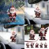 Colorful Cartoon Santa Claus Pendant With Handheld Gun For Fun Holiday Party Decor