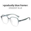 Geometric Eyeglass Frame With Blue Light Blocking For Fashionable Commuting Men And Women