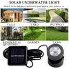Ejoyous Solar Underwater Spotlight, 6 LED, White Light, Pond, Garden, Yard, Way, Modern Style, Black, IP68
