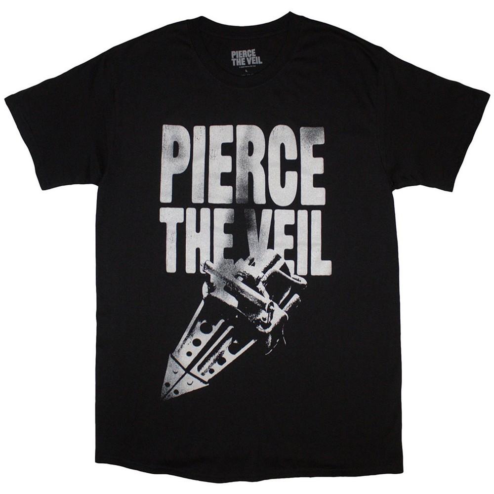 Pierce The Veil TShirt Big Text Band Official New Black Unisex T-Shirt XL
