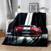Manta Impresa con Logo de Coche M-Mustang 3D Manta Cálida de Franela Manta Suave y Cómoda Ropa de Cama Cubre Cama Regalo de Cumpleaños