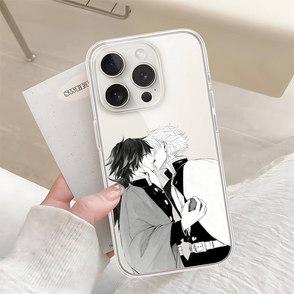 S-Sanemis G-Giyuus Phone Case For Iphone17 16 15 11 13 14 Pro Max 7 8 Plus X Xr Xs Max Se2020 12mini Transparent Cov