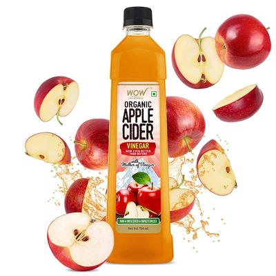 WOW Life Science Organic Apple Cider Vinegar - 750 Ml