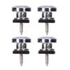 4 Pcs Guitar Strap Locks Buttons End Pins Security Straplocks for Acoustic, Ukulele, Bass, Banjo Easy To Install