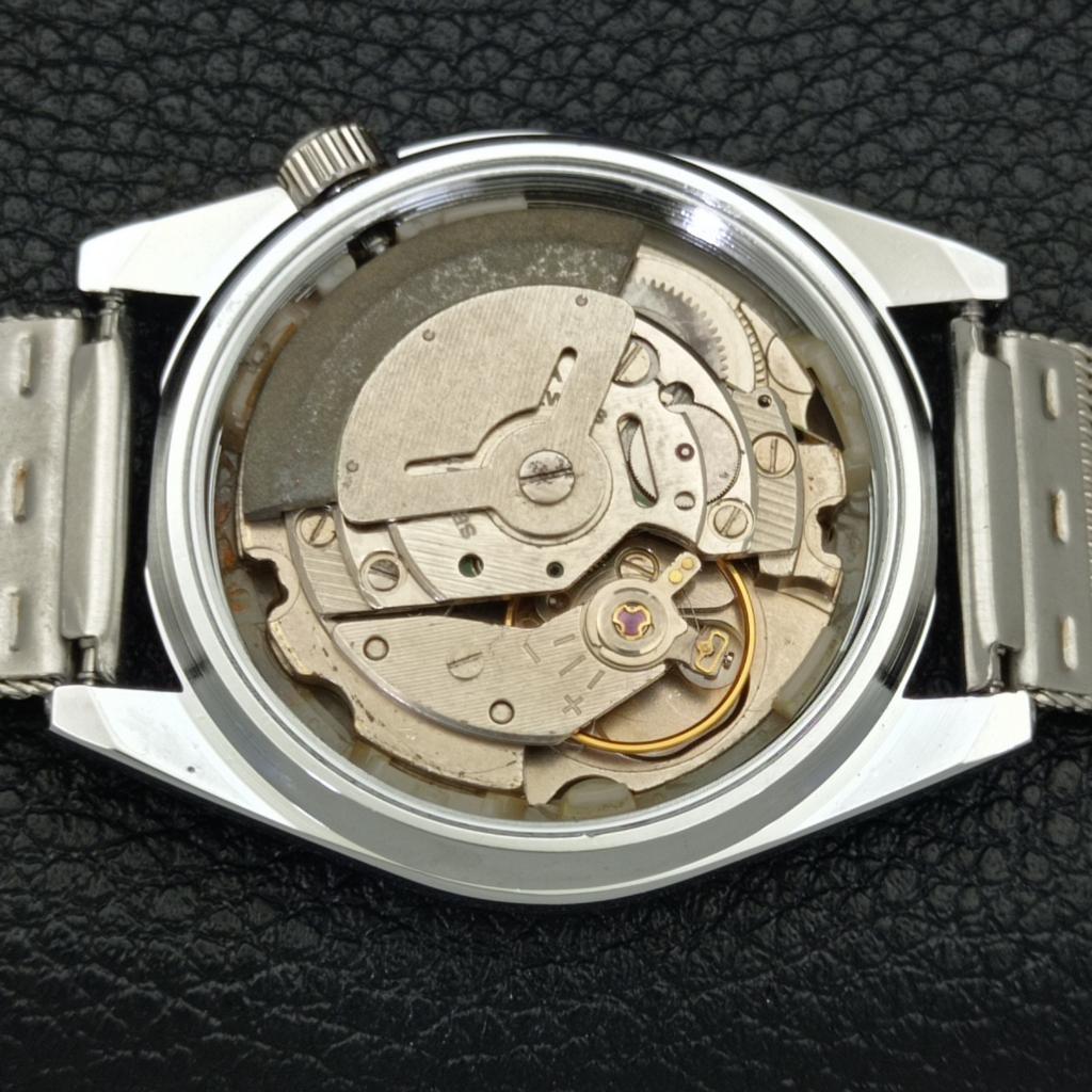 REFURBISHED JAPAN MADE SEIKO 5 AUTOMATIC MENS WATCH BLACK DIAL CUSTOM a440106-2 QV90-a440106