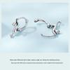 Avle S925 Sterling Silver Cat Ear Stretch Earrings