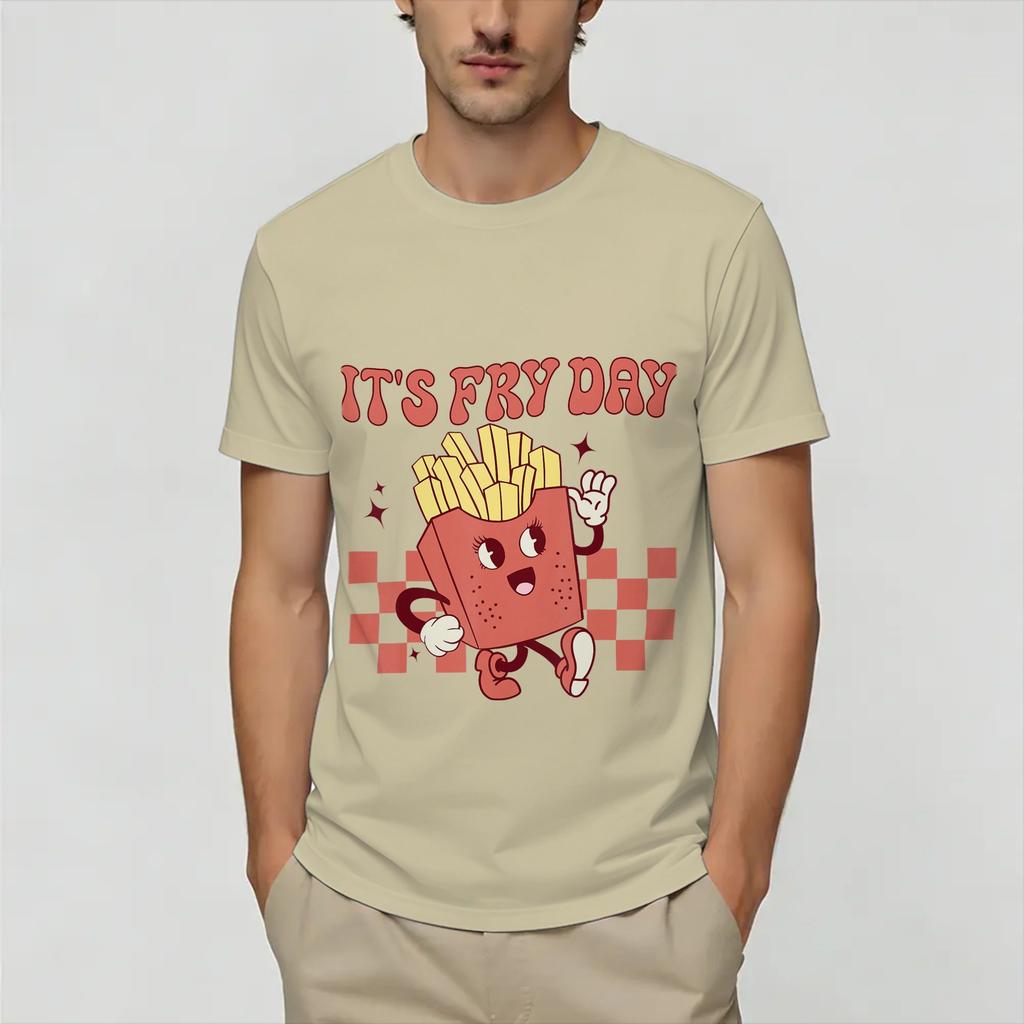 Oversized T Shirt Summer Funny Potato Farting Frenc Fashion T Shirts Tee Shirt for Unisex Y2K Fun Plus Size Short Sleeve Top Tees