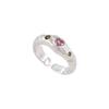 2024 Pink Heart Zircon Ring: Irregular Textured, Adjustable, Sweet & Cool Niche Design for Women