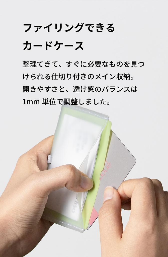 Aso x Rebecca Miyama Card Transparent Made in Easy to Miyama Rebecca Credit Card Business Card G White x Clear Case, Thin, PVC, Water-Resistant,