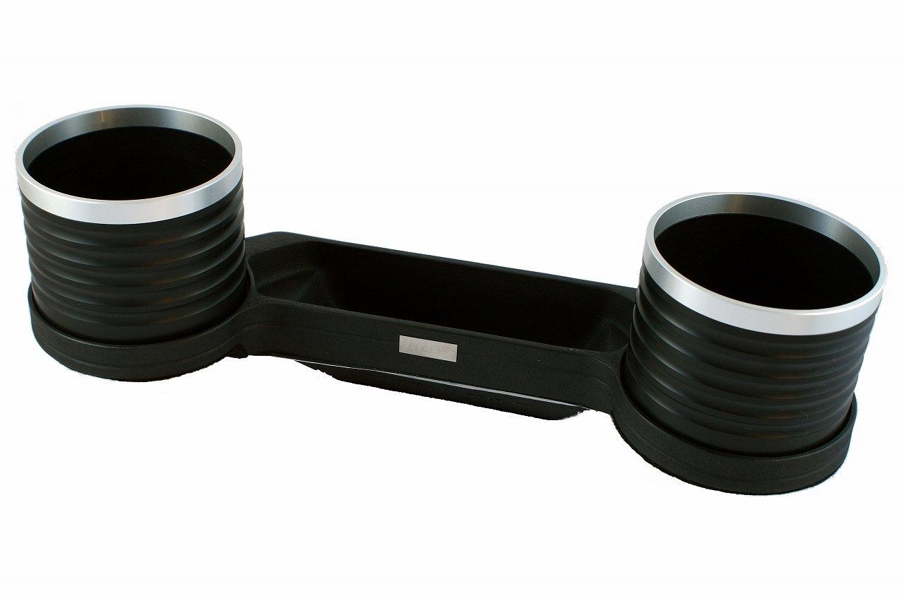 

ALCABO Drink & Pocket Holder, Black with Ring Cup (AL-B106BS) for BMW 5 Series (E60/E61/M5 Late Model) Right-Hand Drive