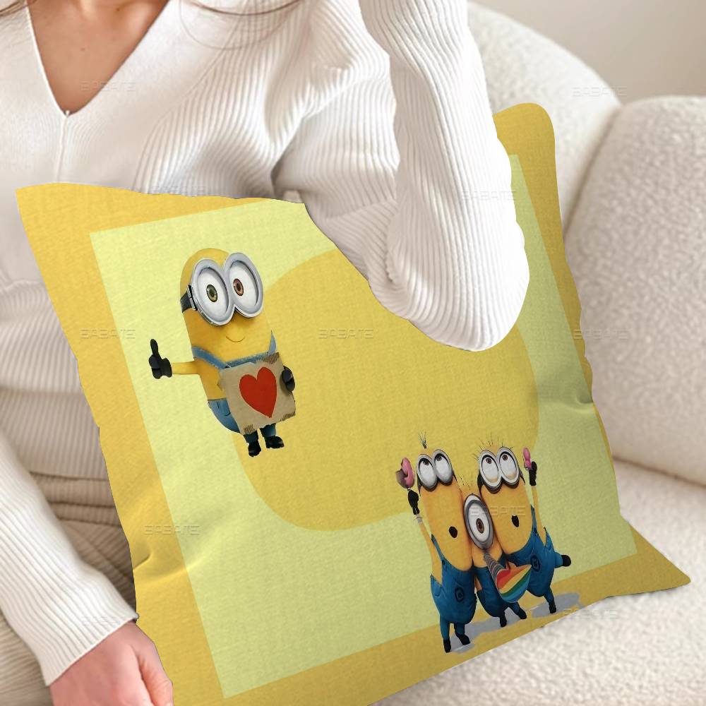 Cartoon L-Lieblich Niedlich M-Minions Kissenbezug Zoll Bauernhaus Dekor Zuhause Wurfkissenbezüge für Couch Dekorationen