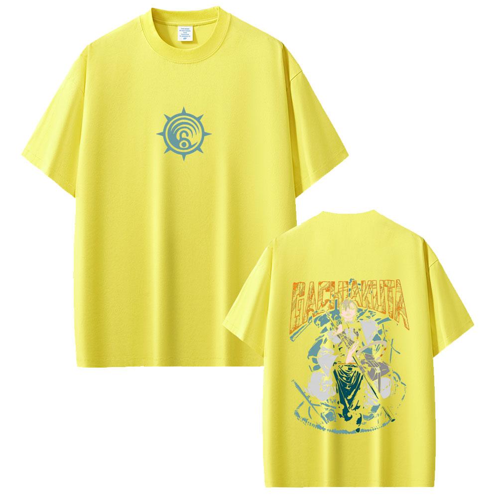 Hot Anime Gachiakuta Zanka Merch T Shirts Unisex Women Fashion Cosplay Oversized Streetwear Unisex High Quality Soft Cotton T-shirt
