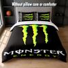 Set Biancheria da Letto Design Monster Energy 1 Copripiumino + 2 Federe Morbido Traspirante Biancheria da Letto per la Casa
