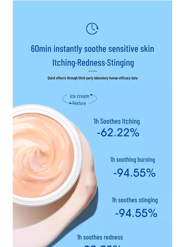 Jiezhi Bebek Hassas Cilt Kremi - Kaşıntılı, Kızarık Cildi Yatıştırır, Bebekler İçin Nemlendirir ve Korur 0-6 Ay