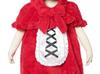 Clear Stone Marshmallow Baby Cosplay Halloween Little Red Riding Hood Baby 80cm Red Costume