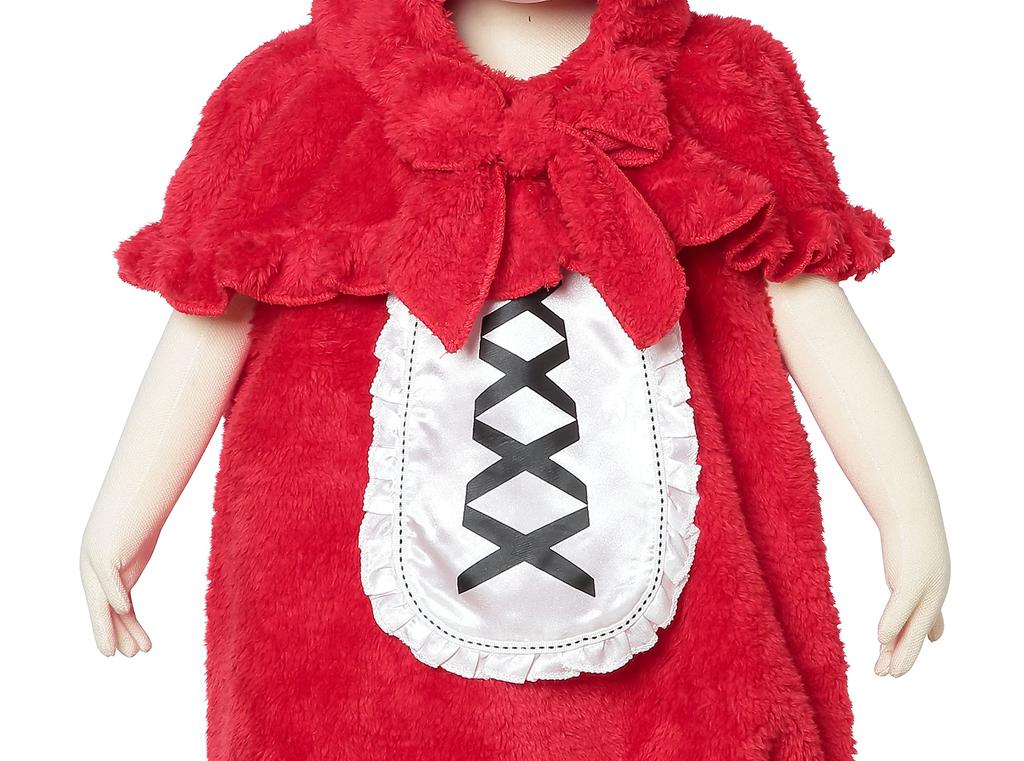 Clear Stone Marshmallow Baby Cosplay Halloween Little Red Riding Hood Baby 80cm Red Costume