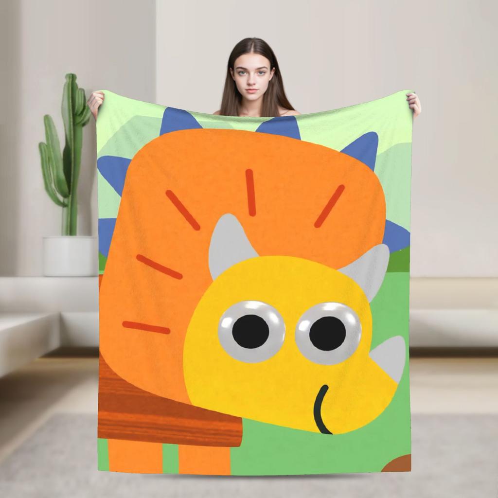 Noodle Pals Micro Super Simple Songs Deken Kwaliteit Warm Zacht Plaid Winter Picknick Buiten Mode Sprei