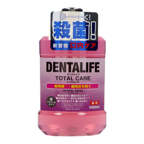 

Rocket Soap Medicated Dental Life Total Care Strong Mint Mouthwash, 1000mL, High Alcohol Content